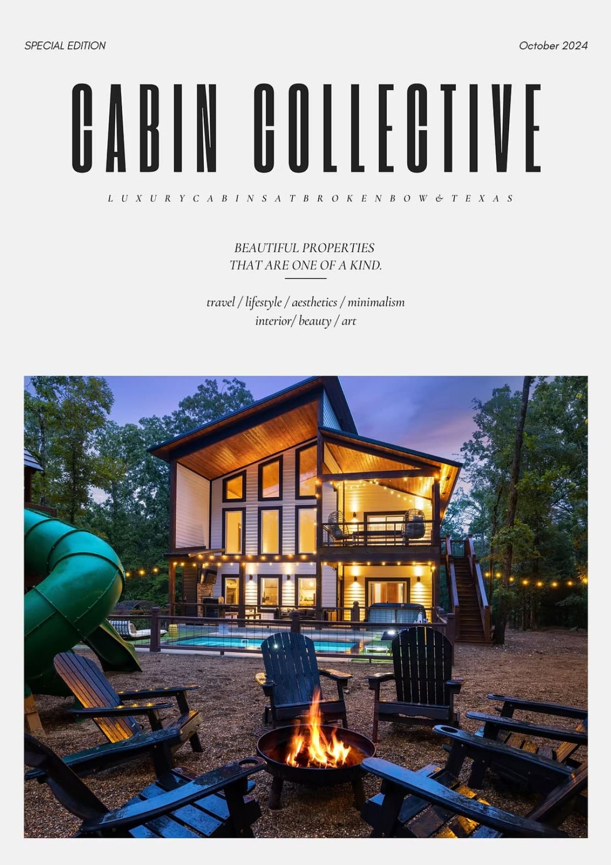 Welcome to Cabin Collective—where the story begins with love and continues with every guest who discovers the magic of Broken Bow.